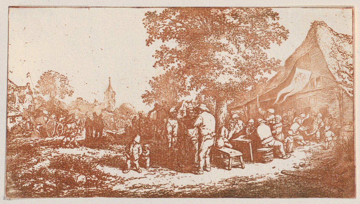 Fest unter dem großen Baum - Adriaen van Ostade