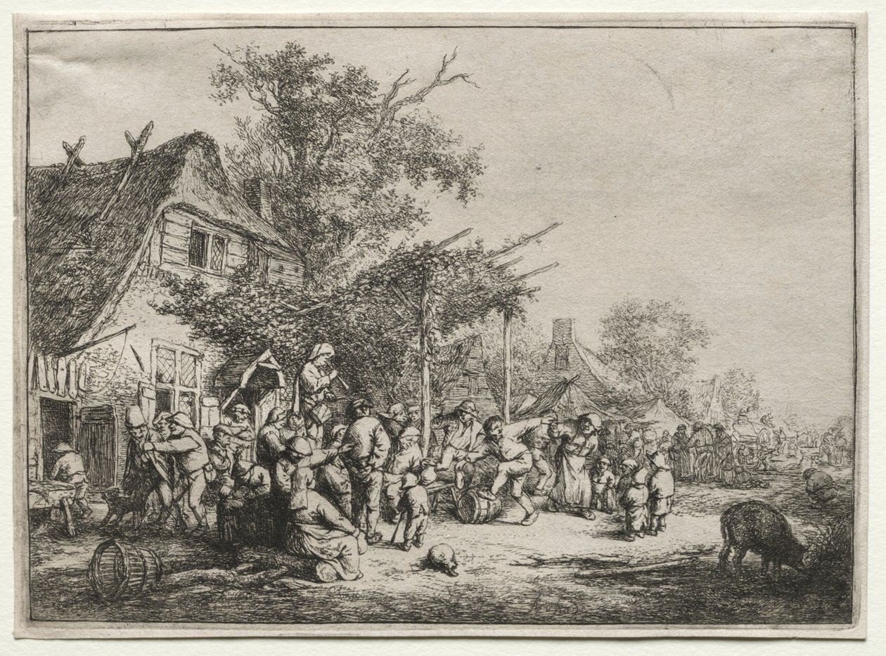 Fête Sous la Treille - Adriaen van Ostade