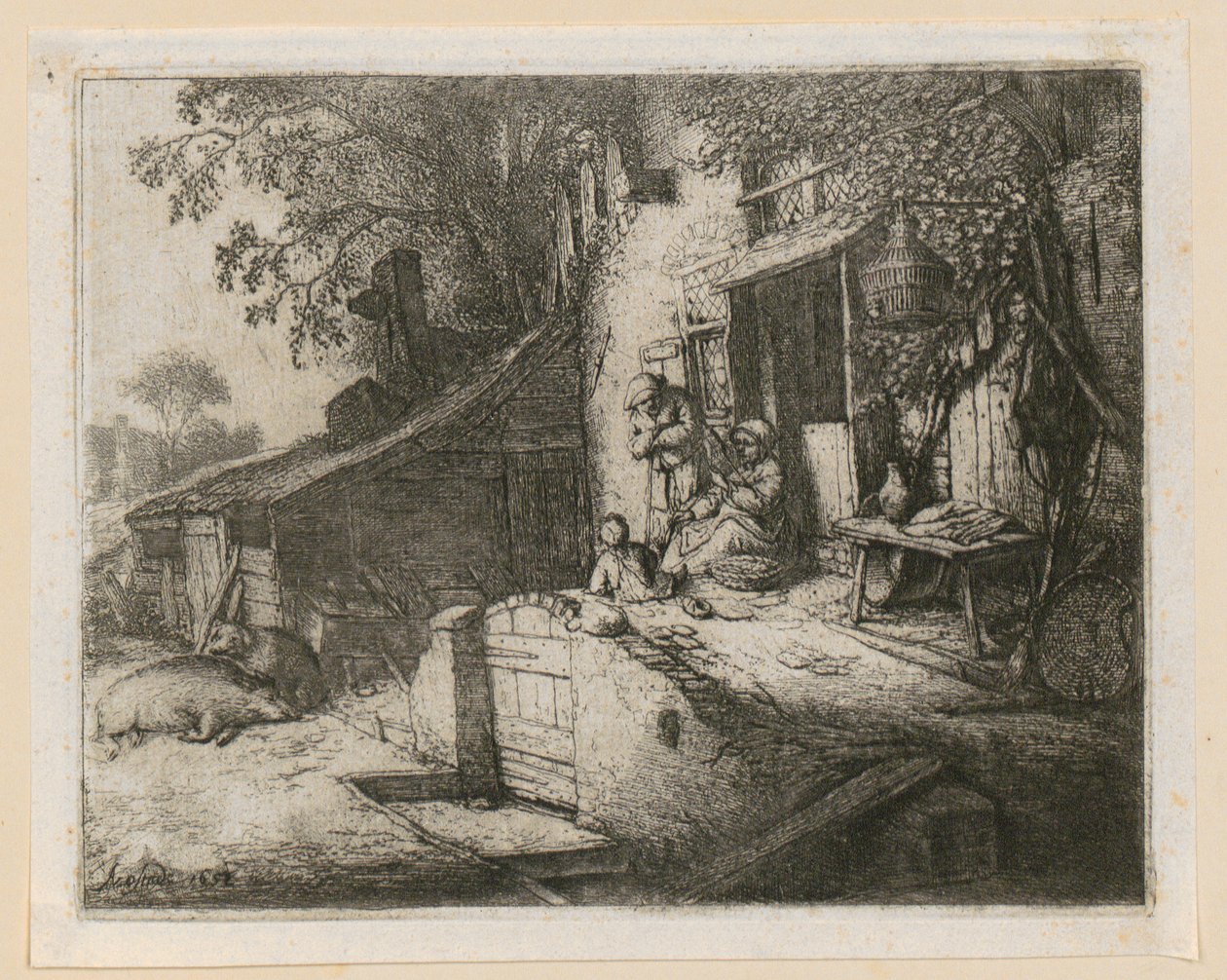 Fileuse - Adriaen van Ostade