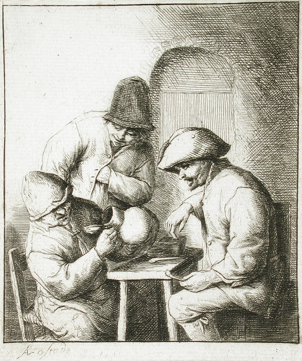 La cruche vide - Adriaen van Ostade