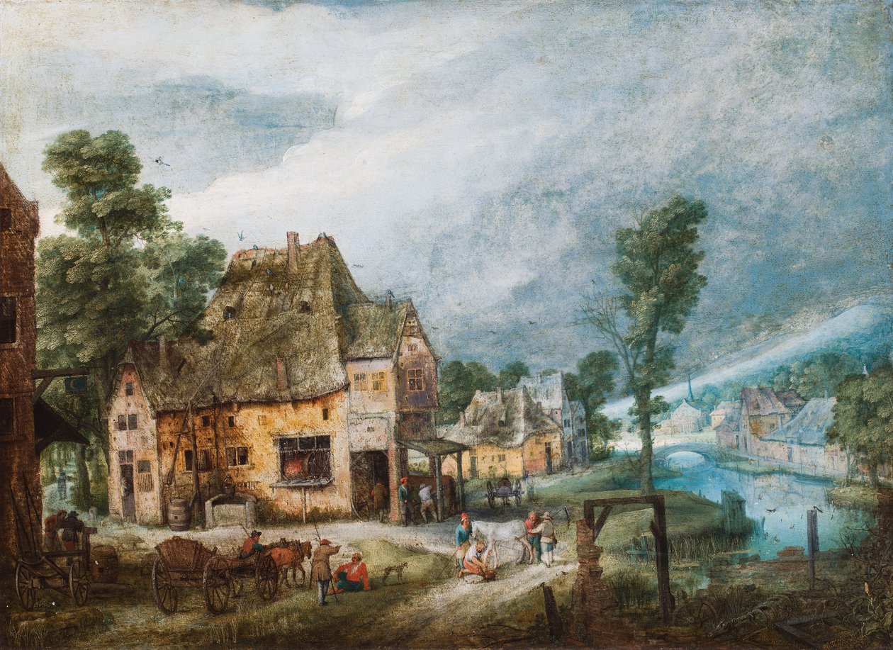 Un village au bord d