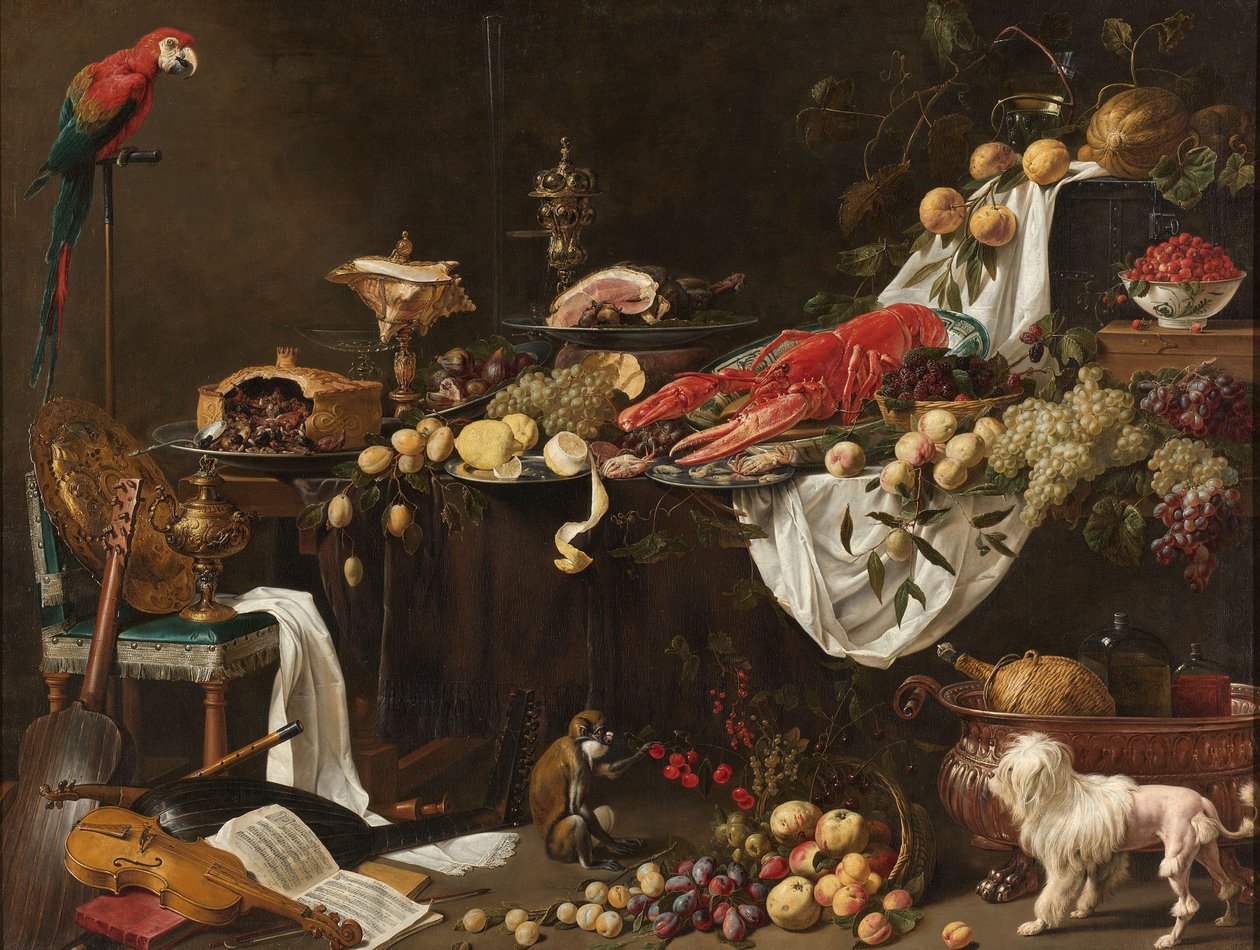 Nature morte de banquet - Adriaen van Utrecht
