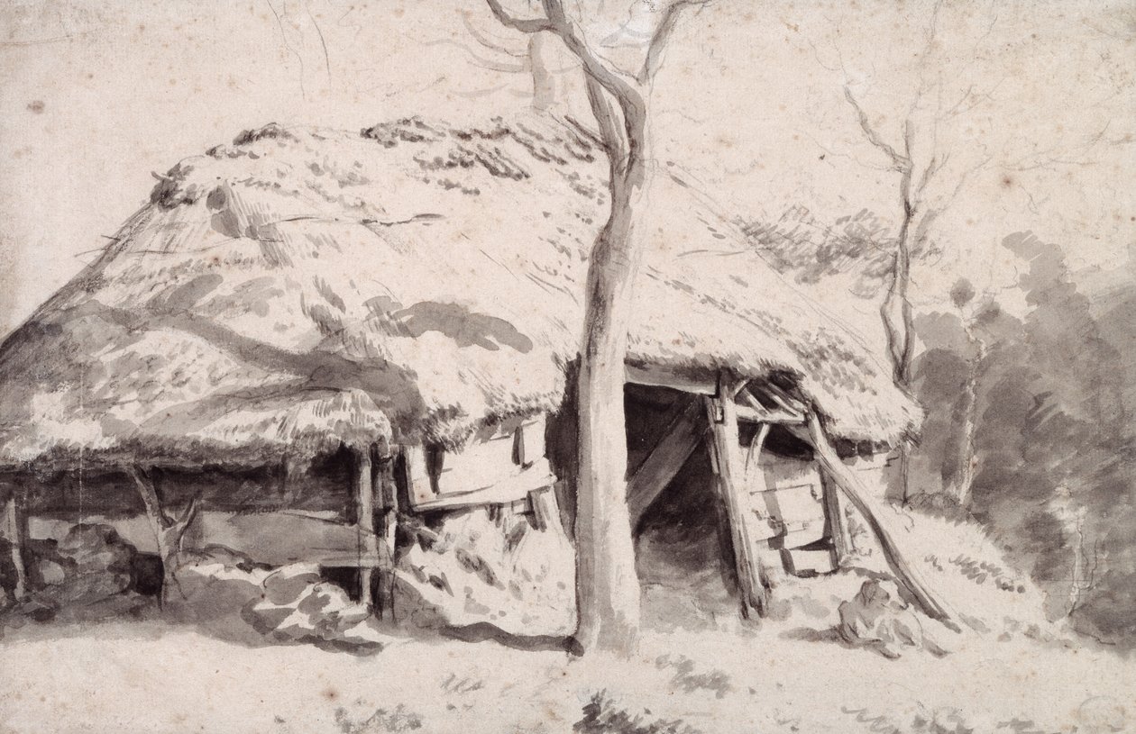 Un enclos à moutons dans la forêt - Adriaen van de Velde