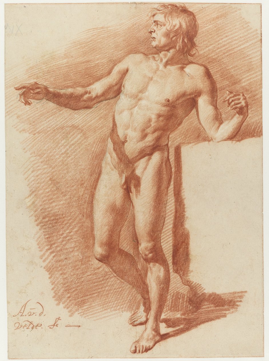 Homme nu debout - Adriaen van de Velde