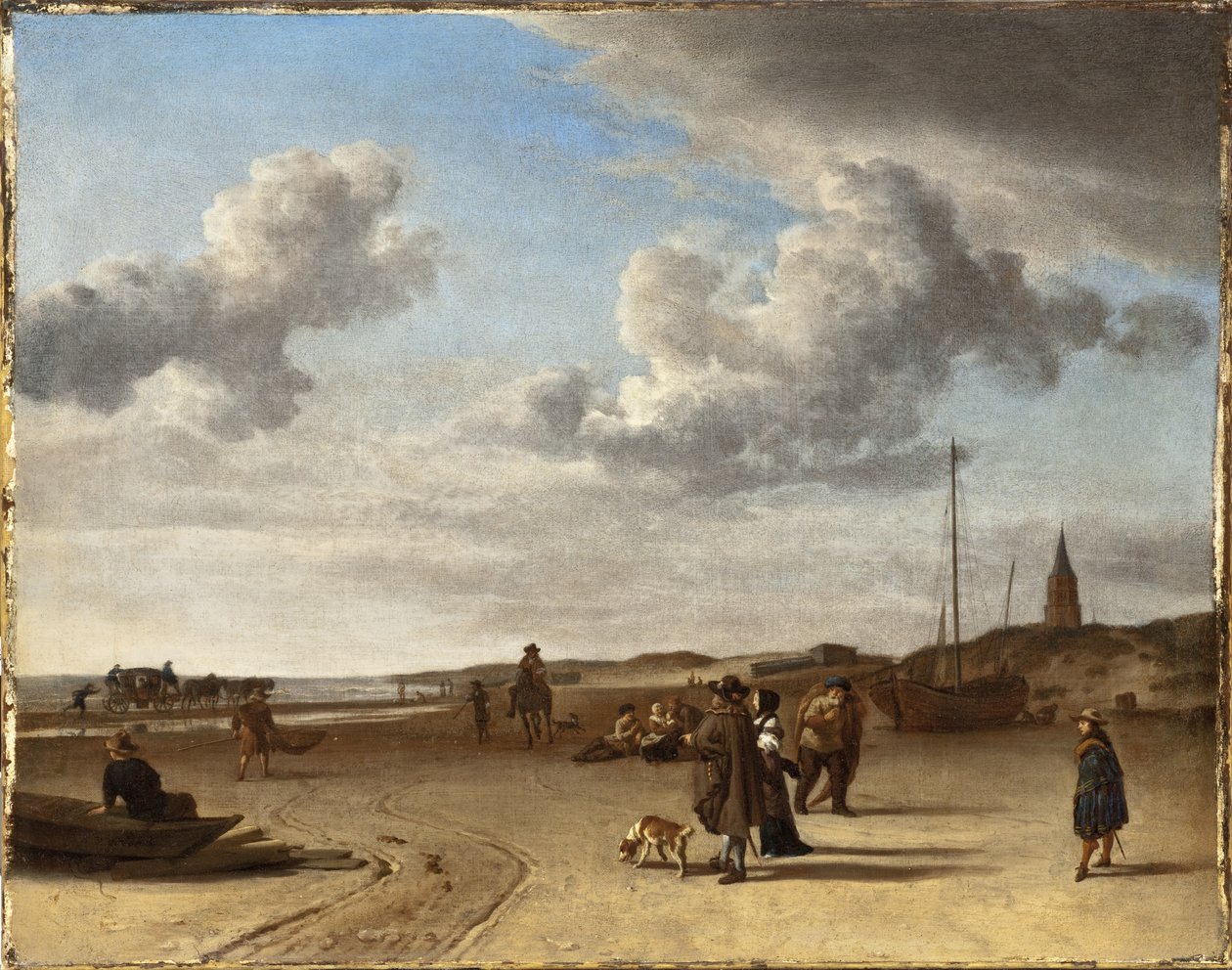 La plage de Scheveningen - Adriaen van de Velde