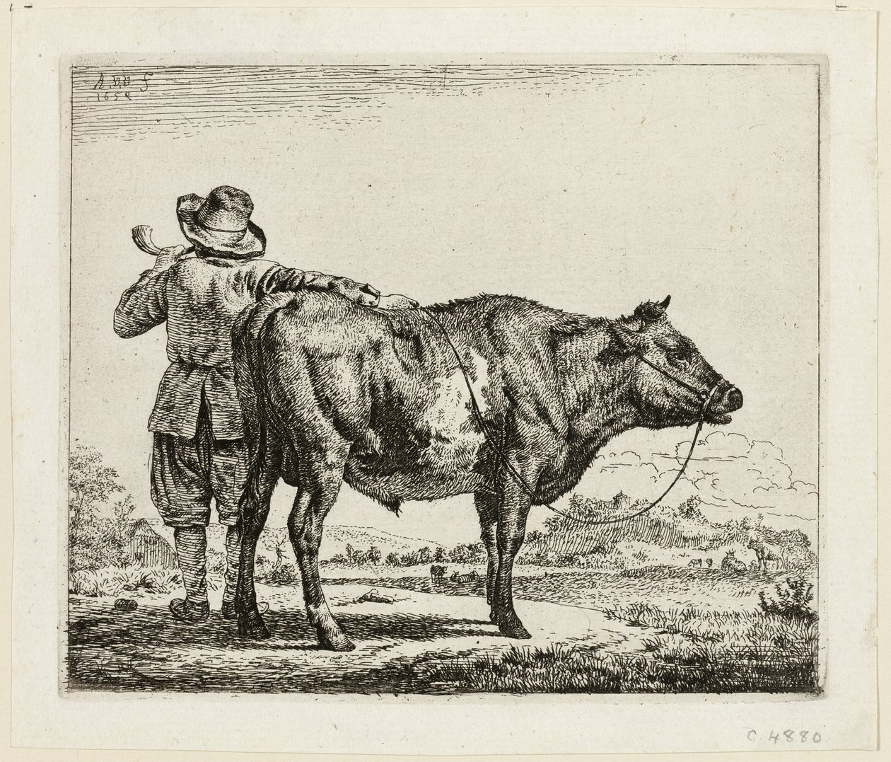 Le Vacher et le Taureau - Adriaen van de Velde