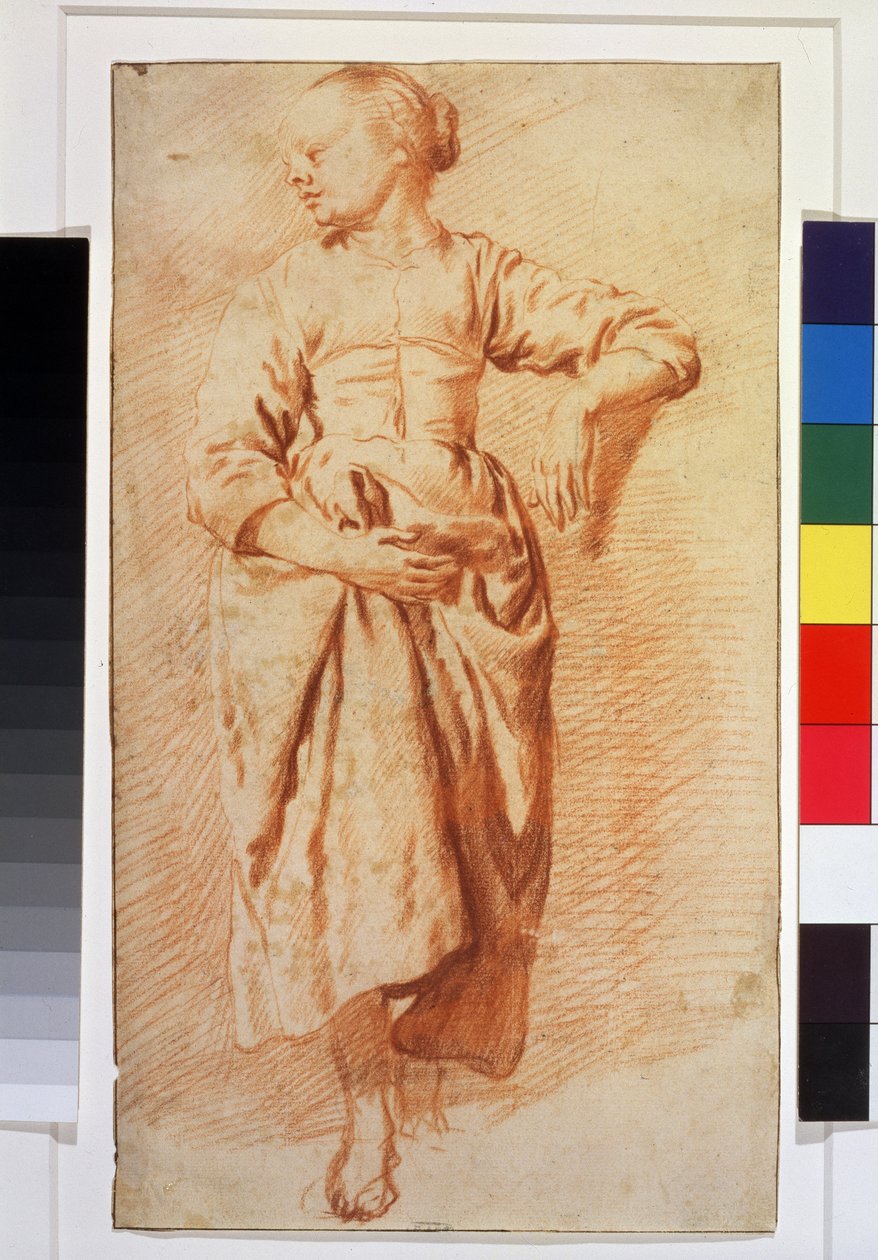 Femme en robe paysanne - Adriaen van de Velde