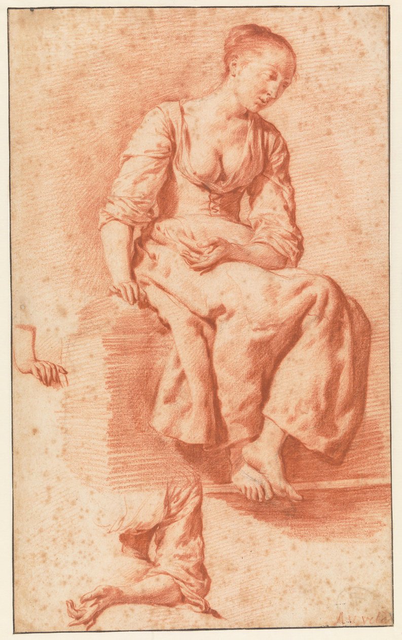 Jeune fille assise - Adriaen van de Velde