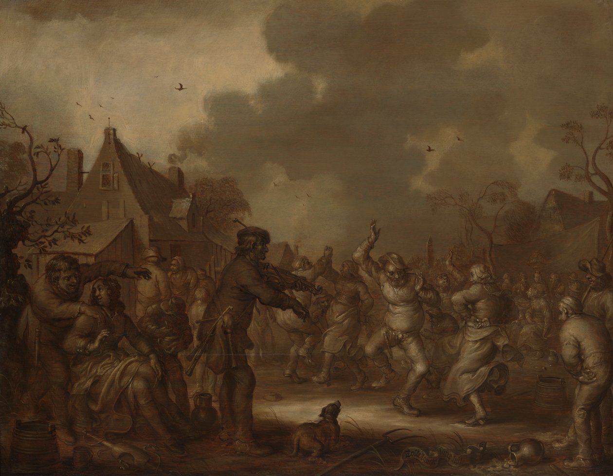Paysans dansant - Adriaen van de Venne
