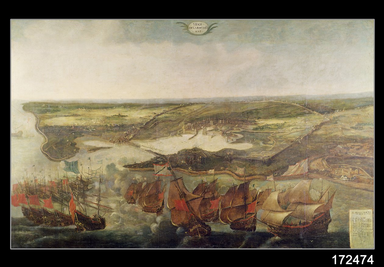 Le siège de La Rochelle en 1628 - Adriaen van der Cabel