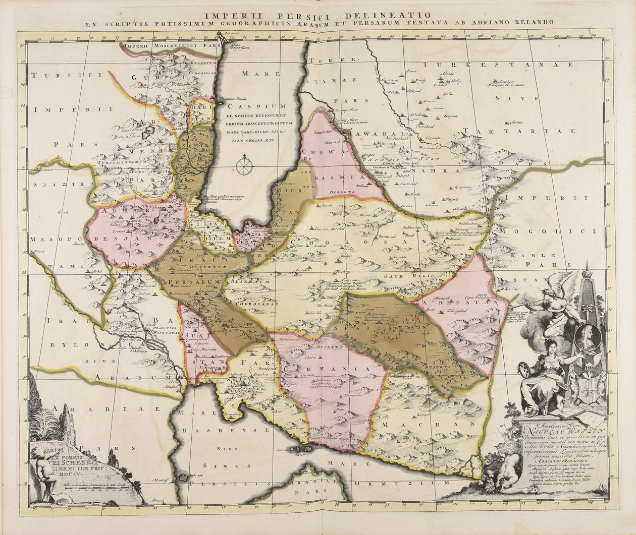 Imperii Persici delineatio ex scriptis potissimum geographicis Arabum et Persarum tentata ab Adriano Relando - Adrian Reeland