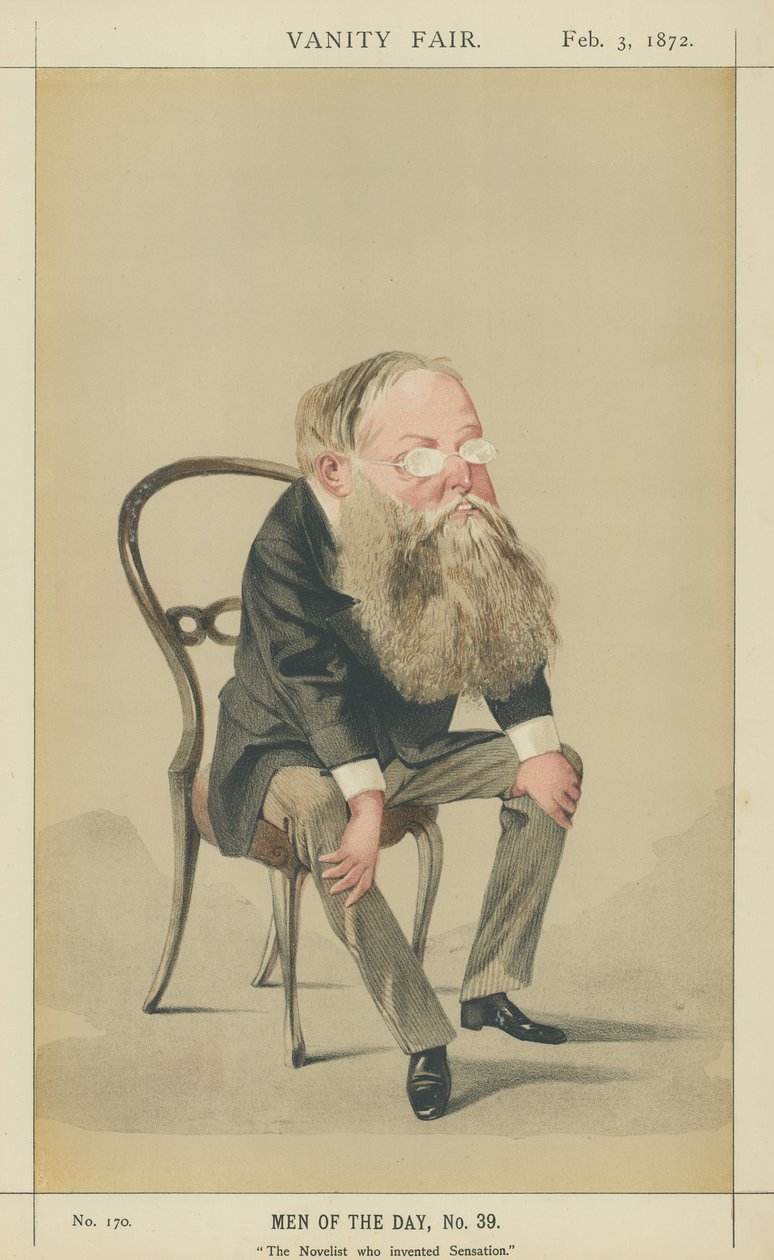 M. Wilkie Collins (lithographie couleur) - Adriano Cecioni