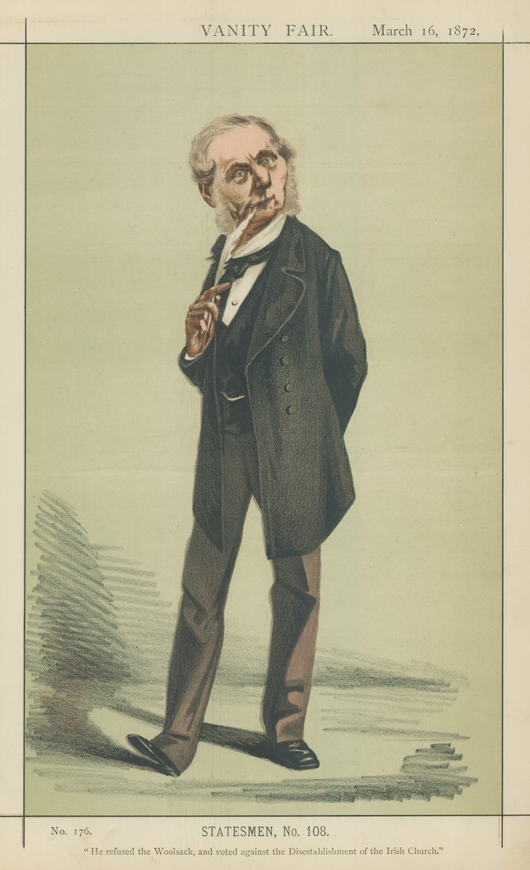 Sir Roundell Palmer (lithographie couleur) - Adriano Cecioni
