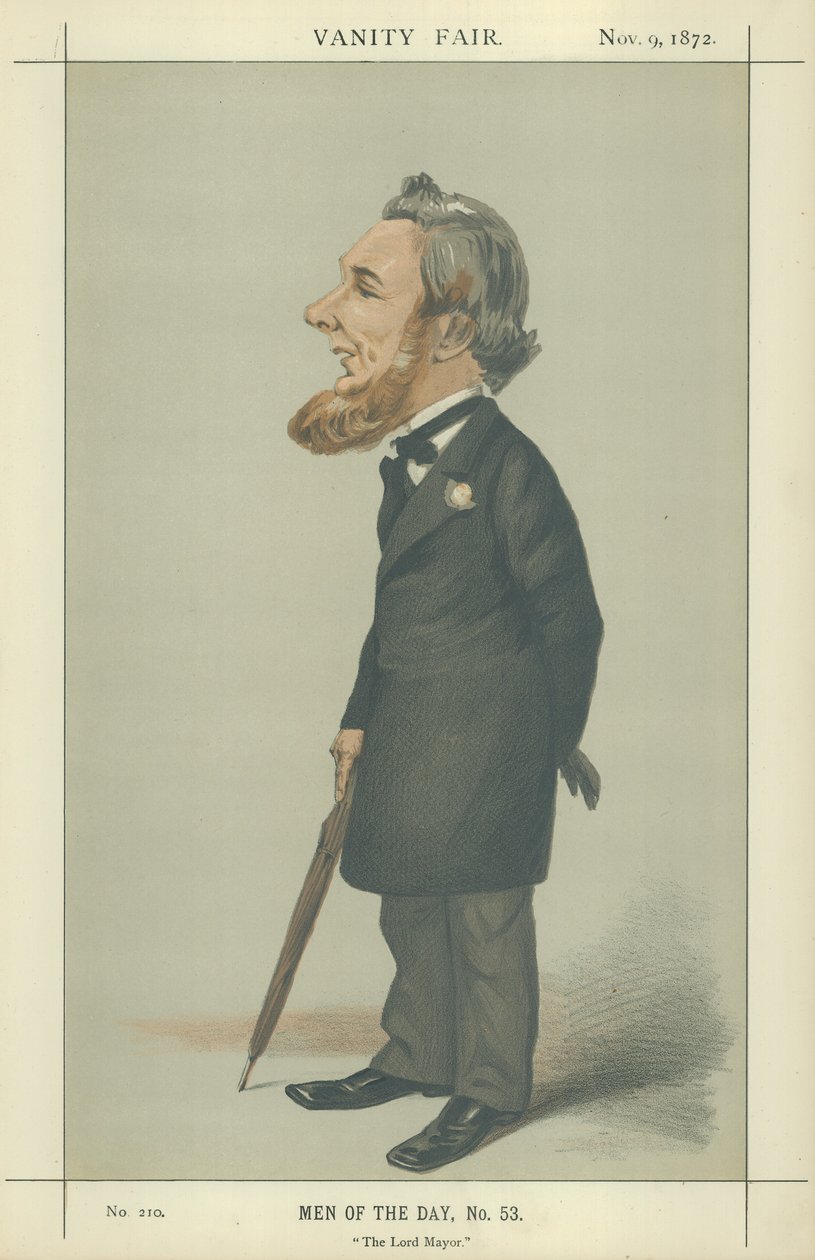 Sir Sydney Hedley Waterlow (lithographie couleur) - Adriano Cecioni