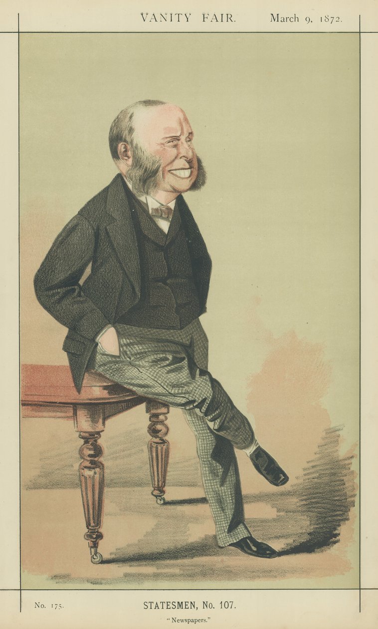 W H Smith (lithographie couleur) - Adriano Cecioni