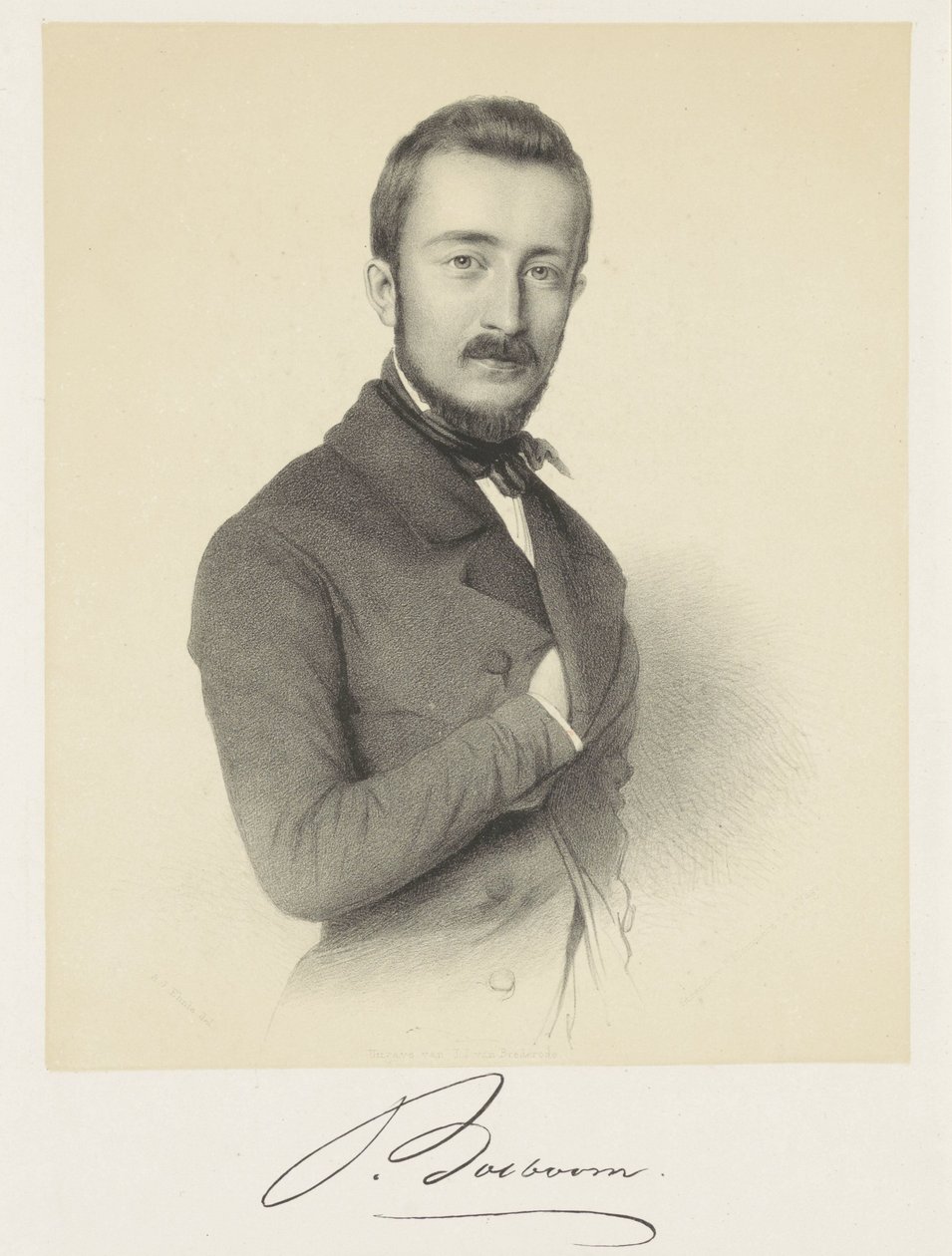 Portrait de Johannes Bosboom - Adrianus Johannes Ehnle