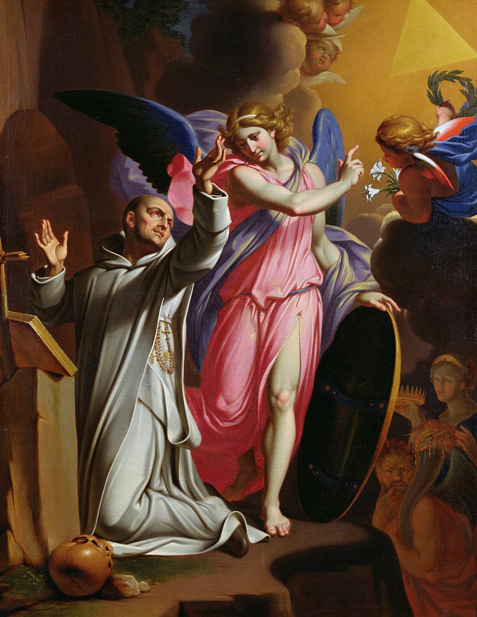 Saint Bruno en prière - Adrien Sacquespee