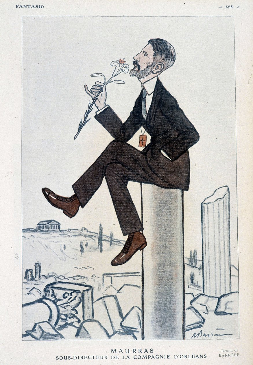 Charles Maurras, homme politique et écrivain français (1868-1952), directeur adjoint de la campagne d