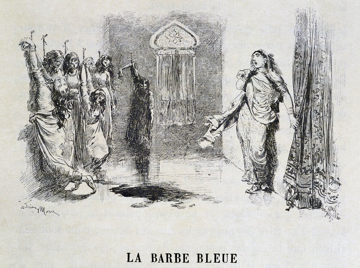 Barbe Bleue - dans "Les Contes de Fées" de Charles Perrault, illustrations par Adrien Marie - Adrien Emmanuel Marie