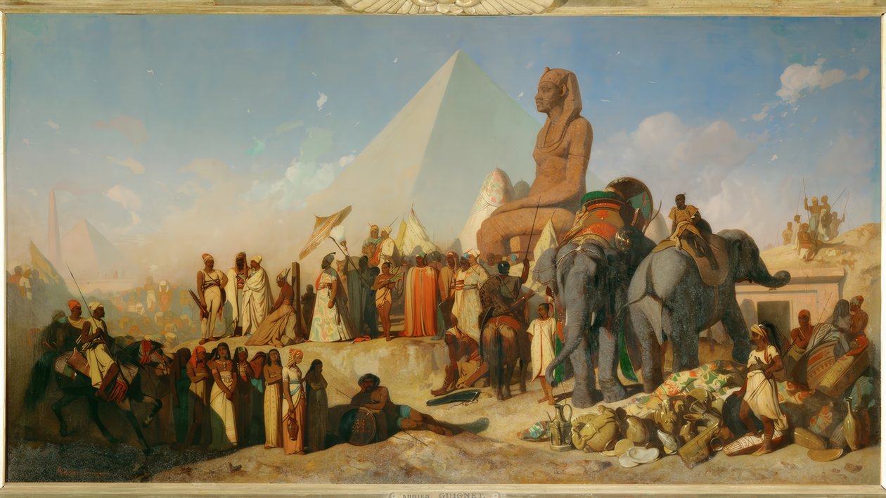 Cambyse et Psammétique - Jean Adrien Guignet