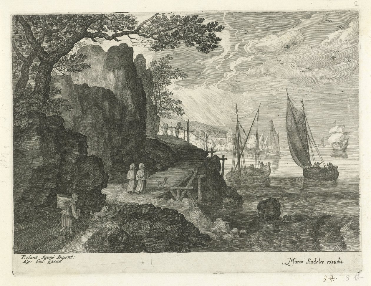 Vue sur un port - Egidius  Sadeler (II)