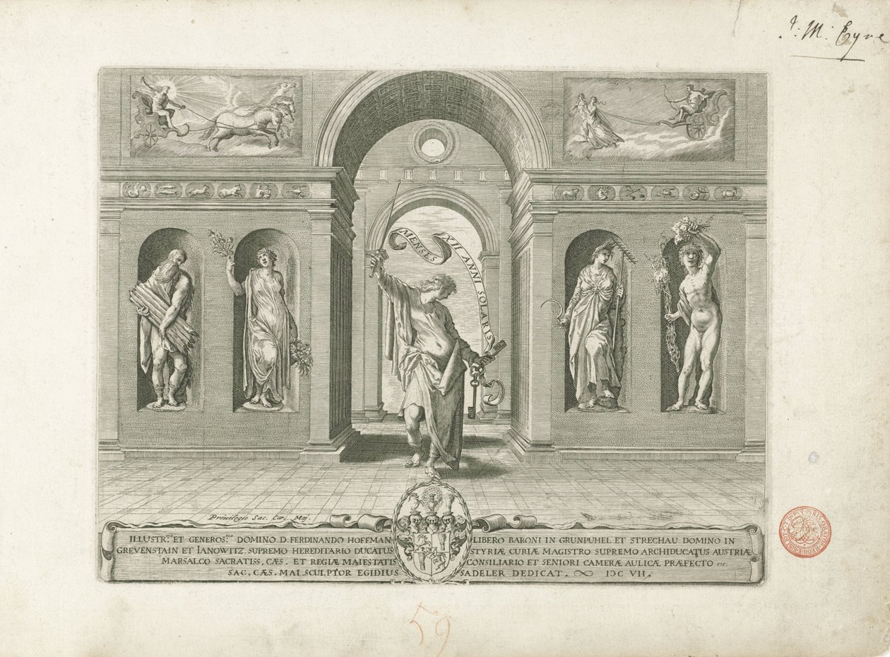 Janus et les quatre saisons (Les douze mois) - Egidius  Sadeler (II)