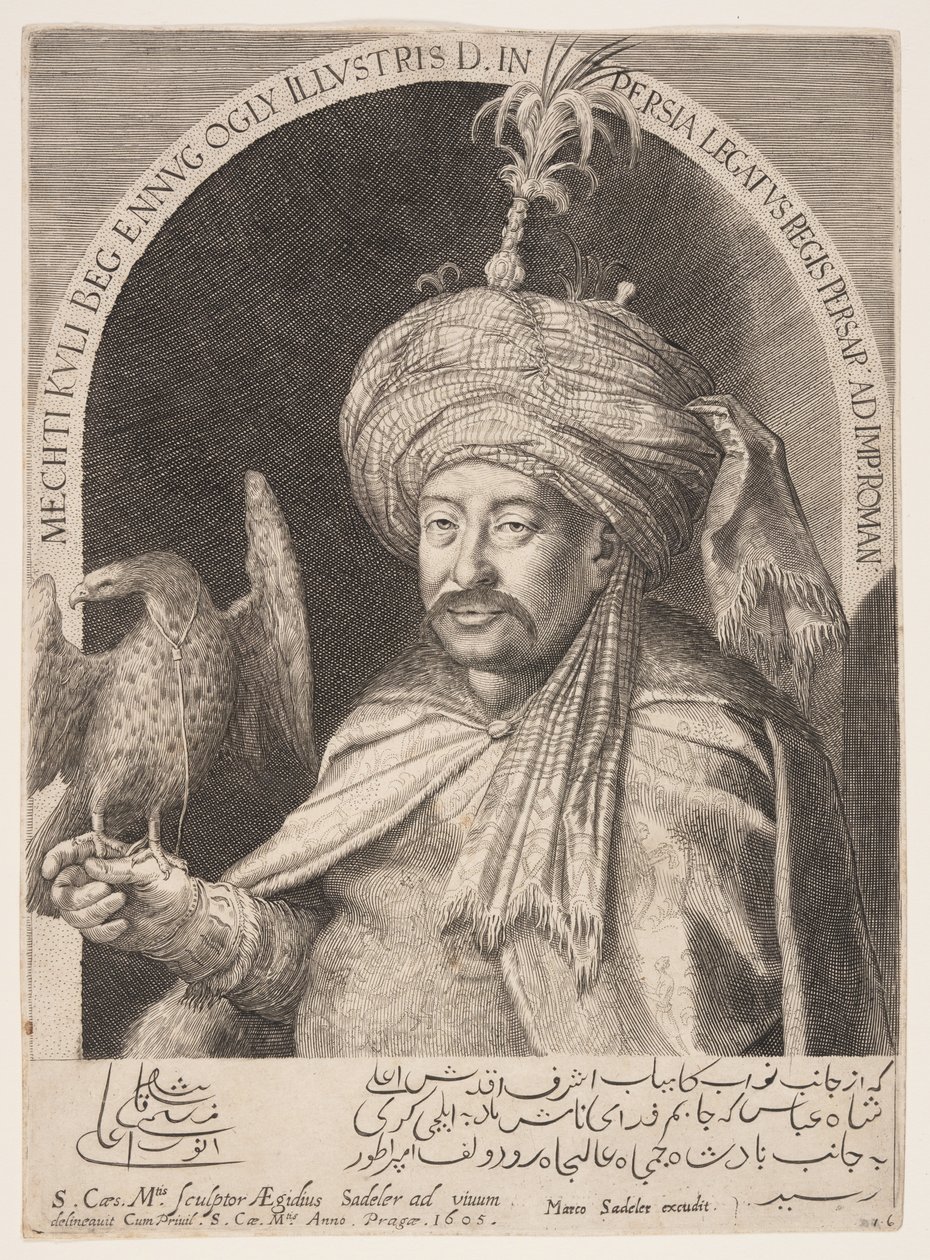 Mechti Kuli Beg (Mehdi Quli Beg), ambassadeur de Perse à Prague - Aegidius Sadeler II