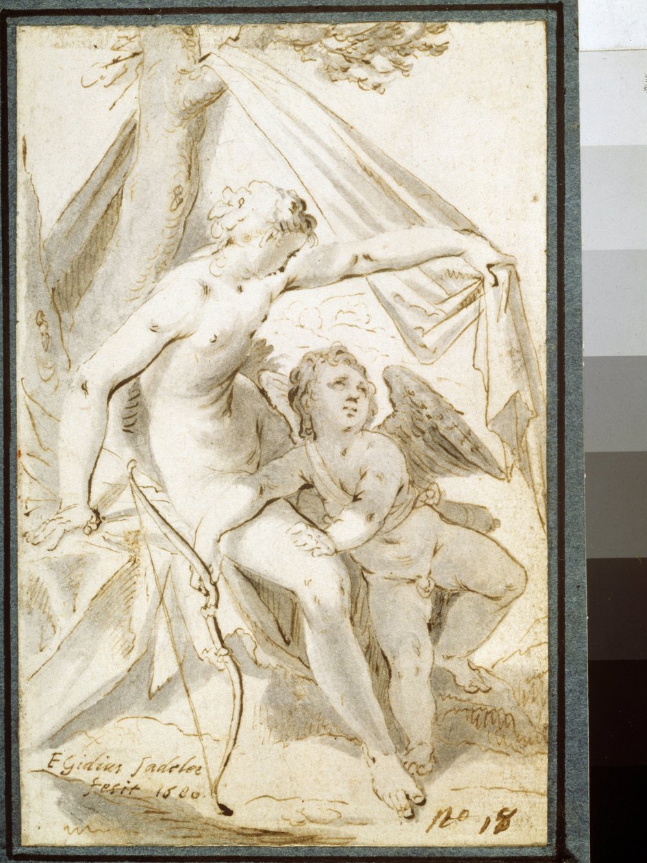 Vénus et Cupidon - Aegidius Sadeler or Saedeler