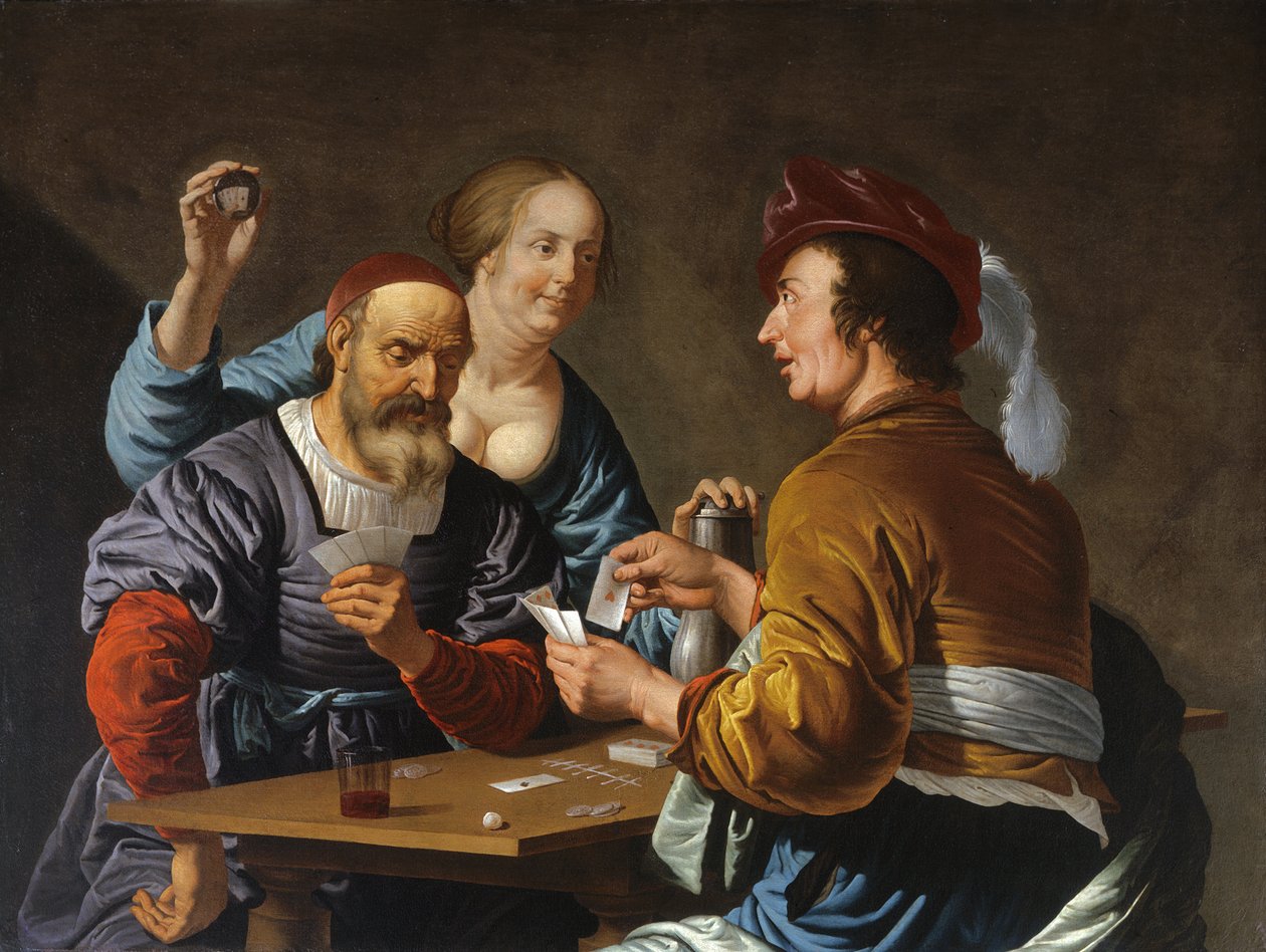 Tricheurs dans un intérieur, 1656 - Aelbert Jansz. van der Schoor