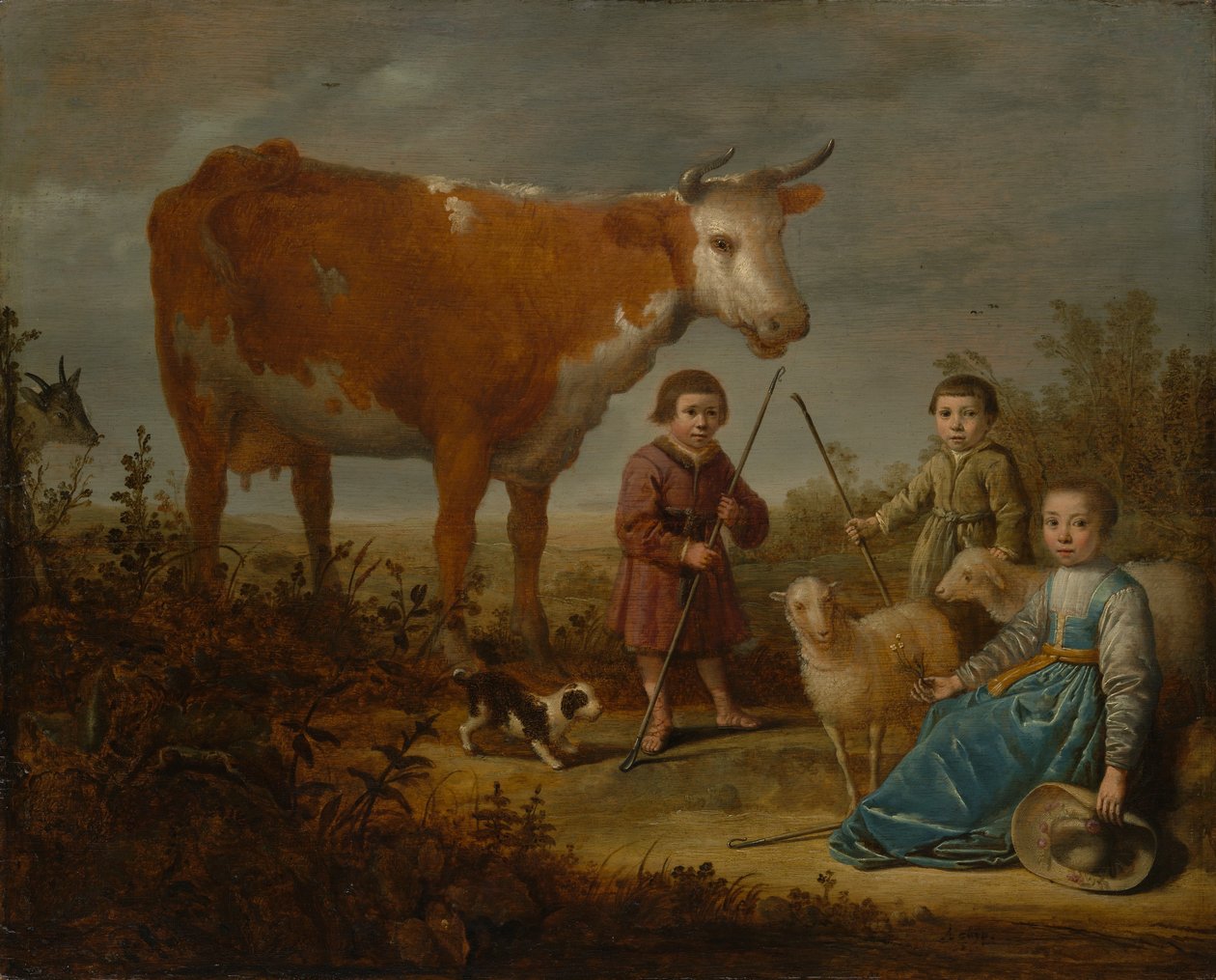 Enfants et une vache - Aelbert Cuyp