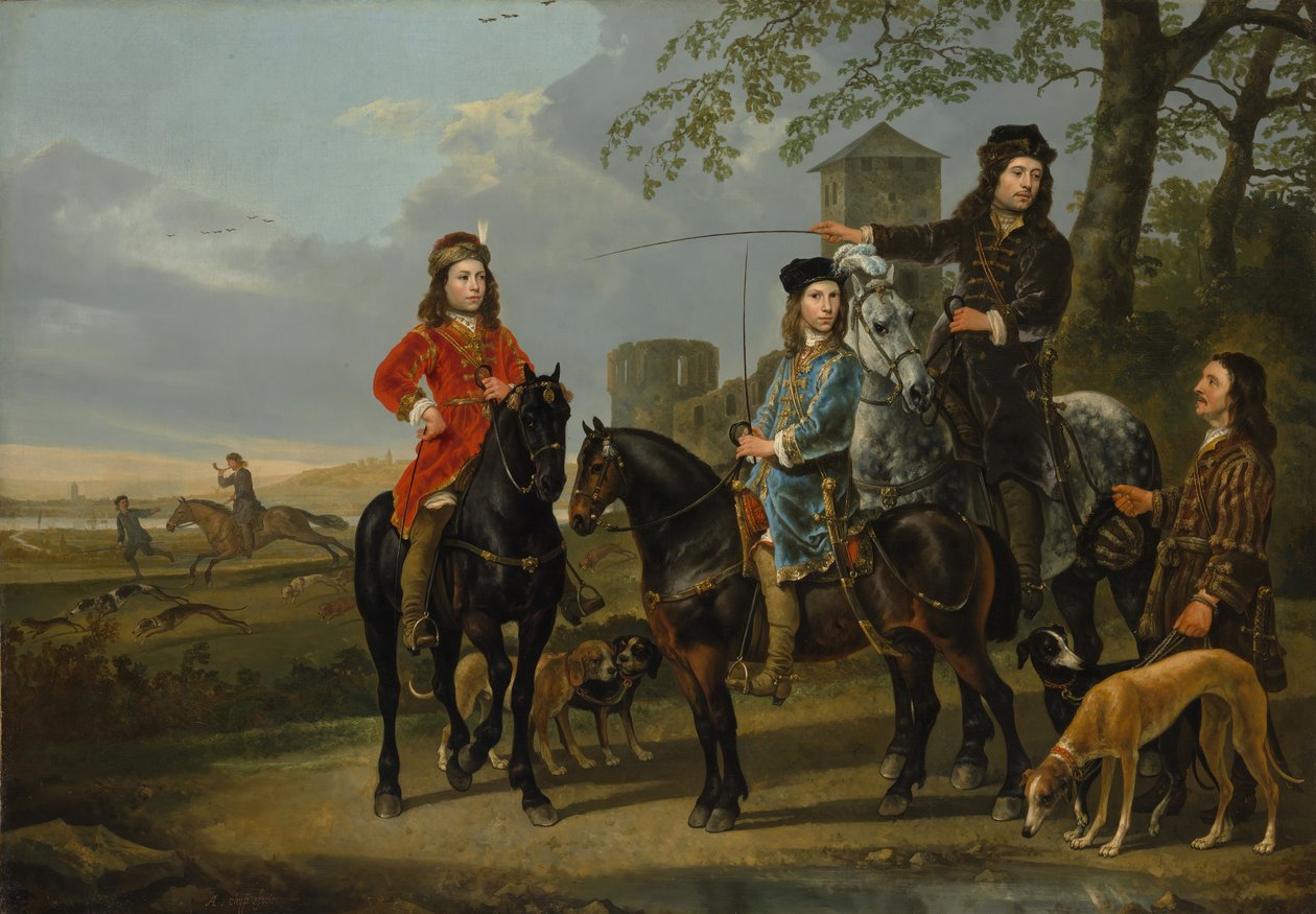 Portrait équestre de Cornelis et Michiel Pompe van Meerdervoort - Aelbert Cuyp