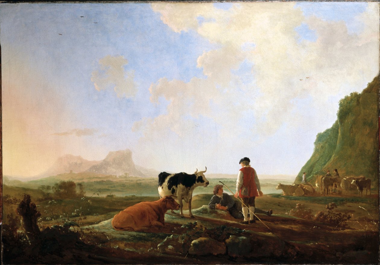Bergers avec des vaches - Aelbert Cuyp