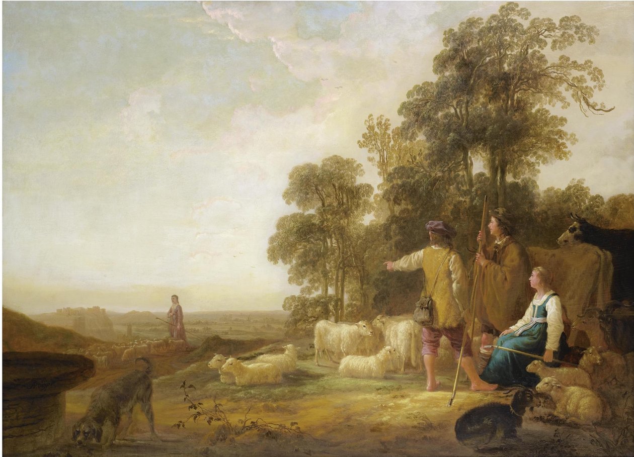 Paysage avec bergers et bergères - Aelbert Cuyp
