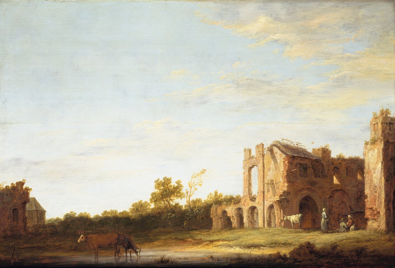 Paysage avec les ruines de l