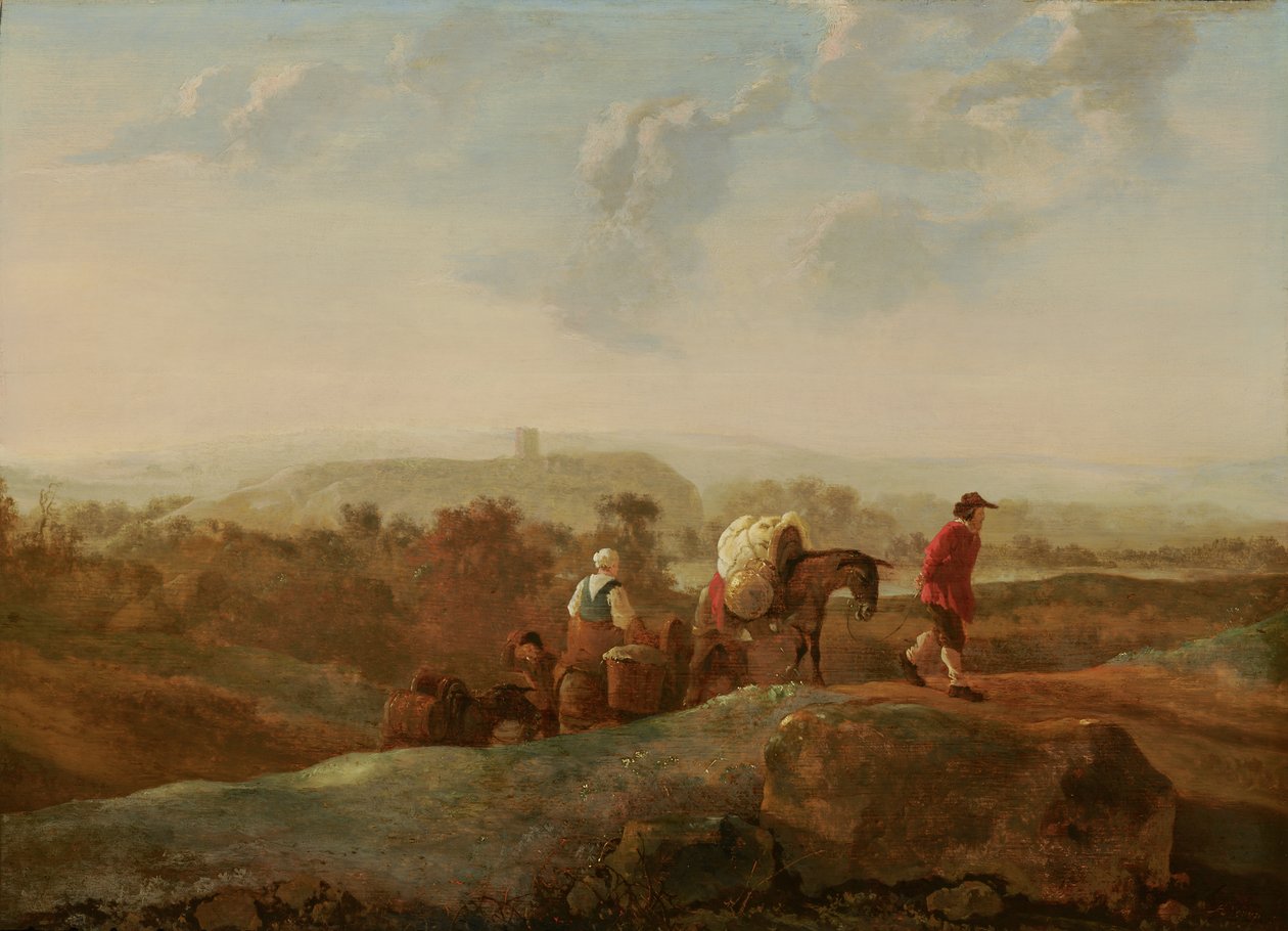 Les paysans migrateurs dans un paysage méridional - Aelbert Cuyp