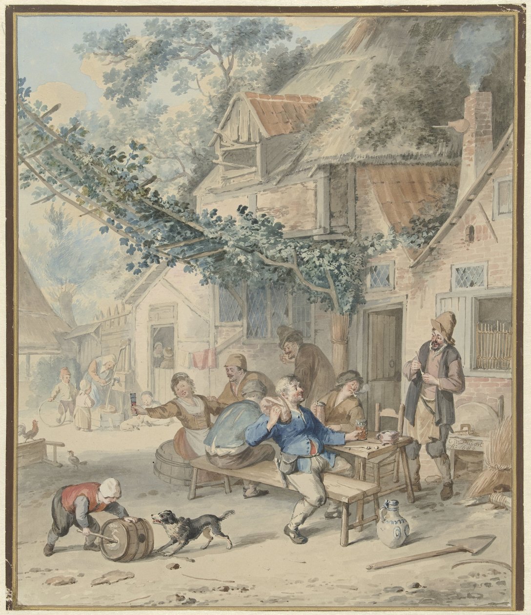 Compagnie joyeuse dans une auberge - Aert Schouman