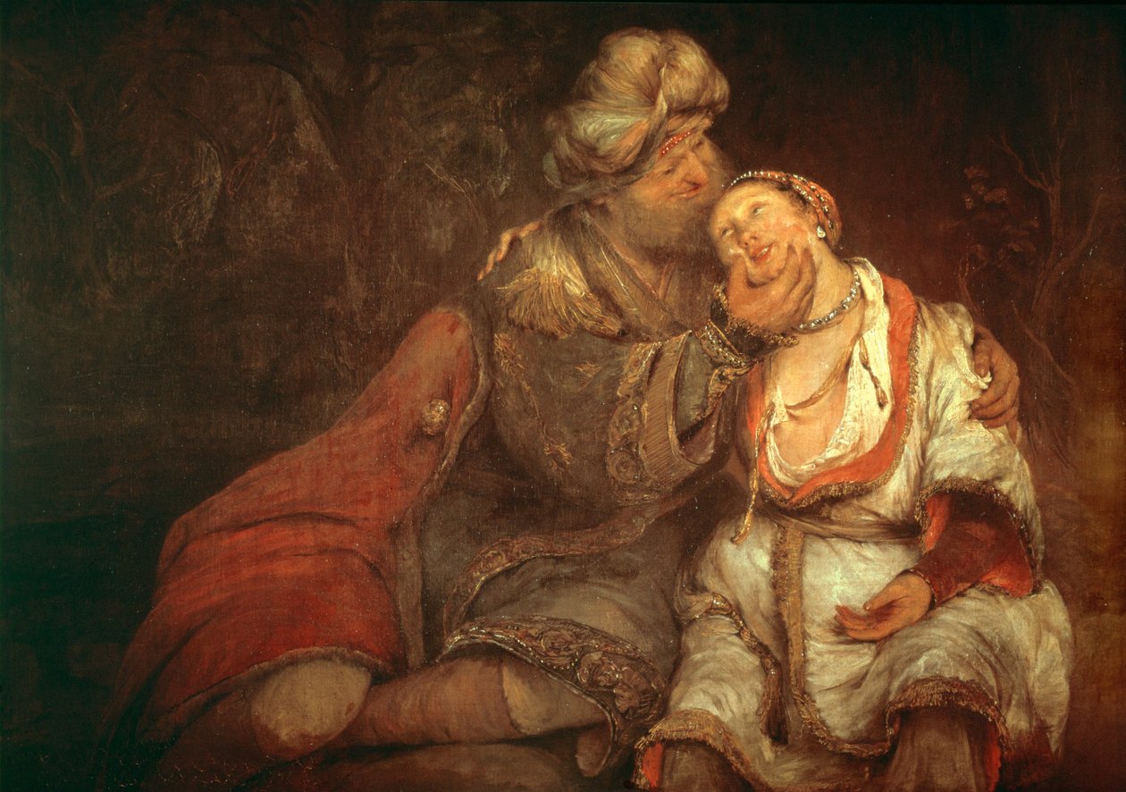 Ruth et Boaz ... (huile sur toile) - Aert de Gelder