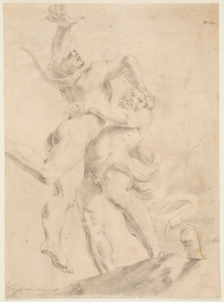 Étude pour Hercule et Antée - After Annibale Carracci