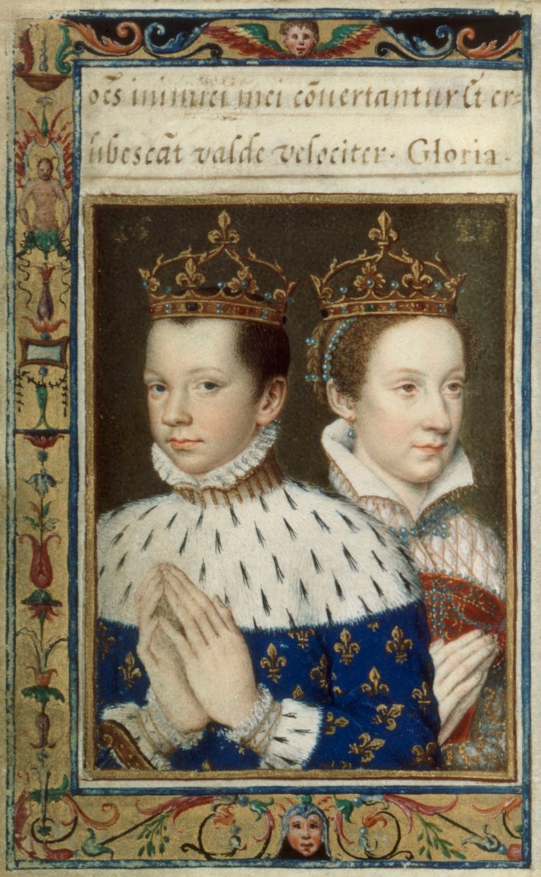 BnF, NAL 83, folio 154 v - François II et Marie, reine d
