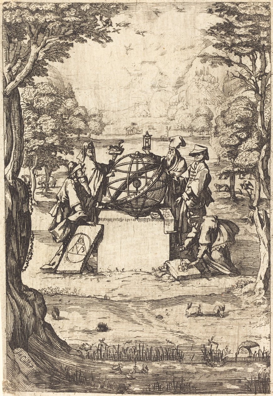 Frontispice pour la Cosmologia Sacrée - After Jacques Callot