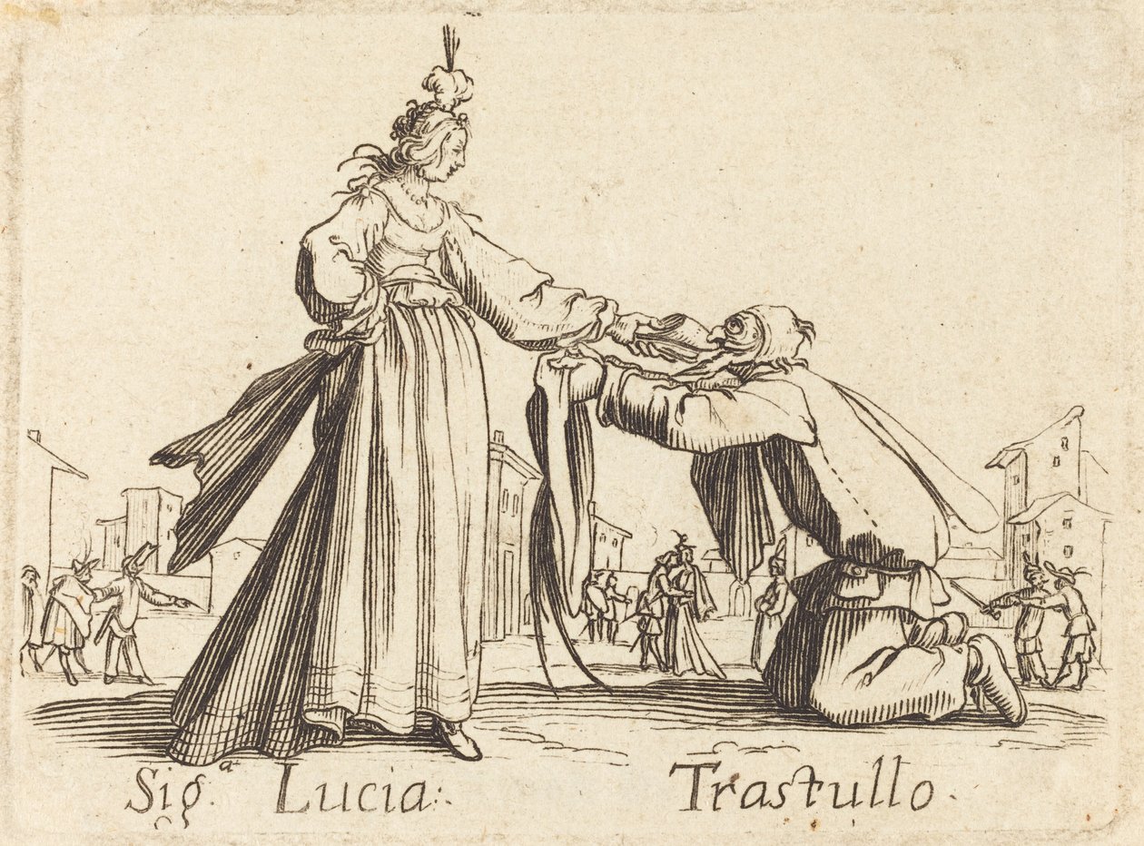 Signa. Lucia et Trastullo - After Jacques Callot