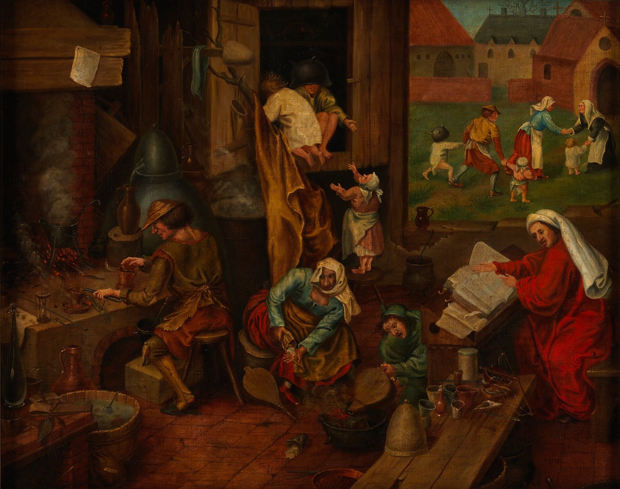 Un alchimiste - After Pieter Brueghel the Elder