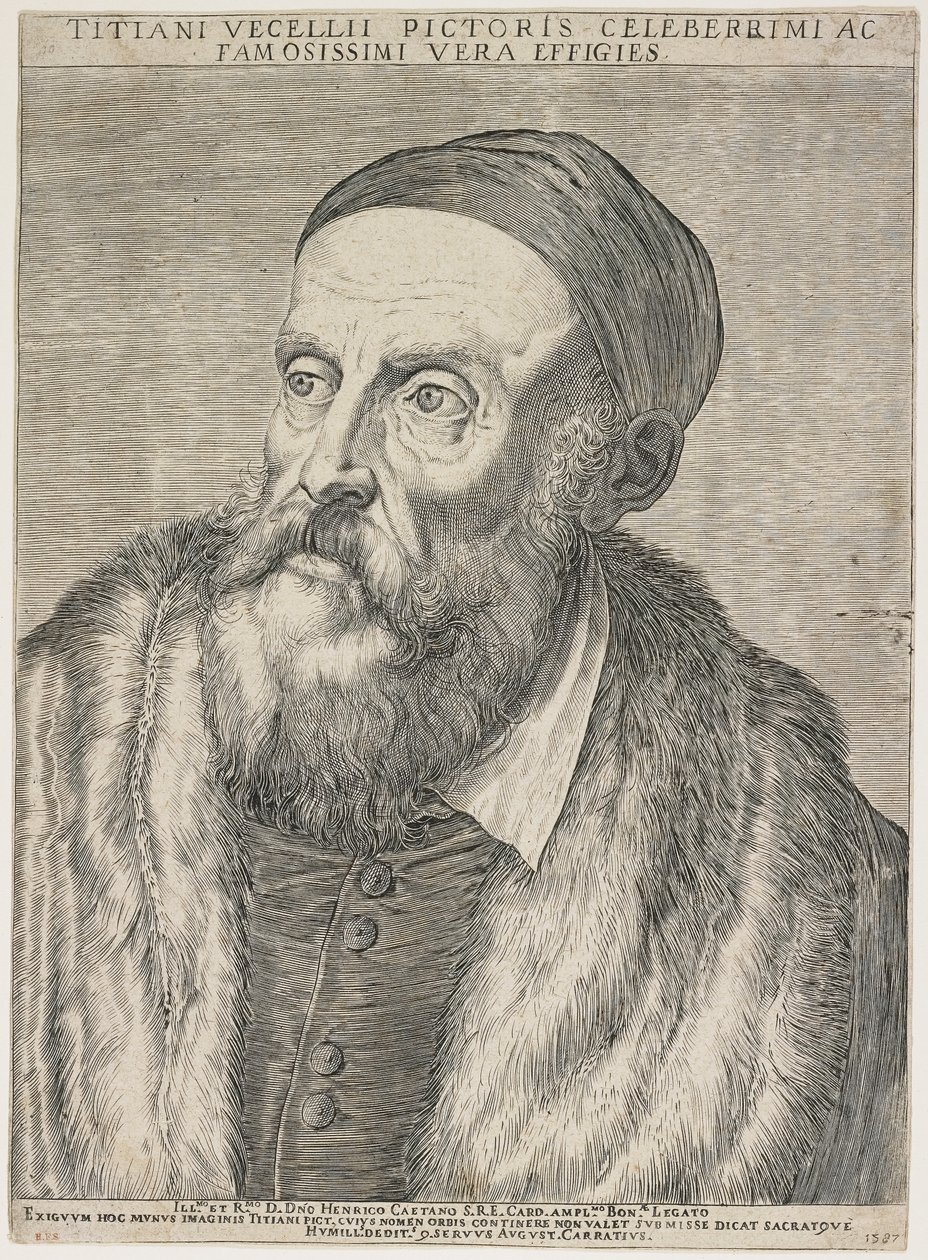 Titien, 1587 - Agostino Carracci