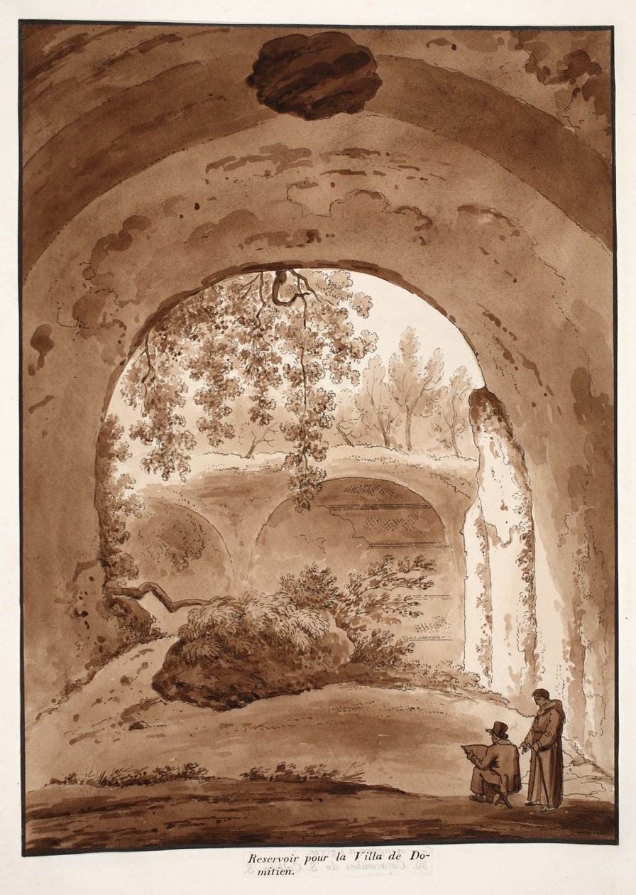 Réservoir pour la villa de Domitien, 1833 - Agostino Tofanelli