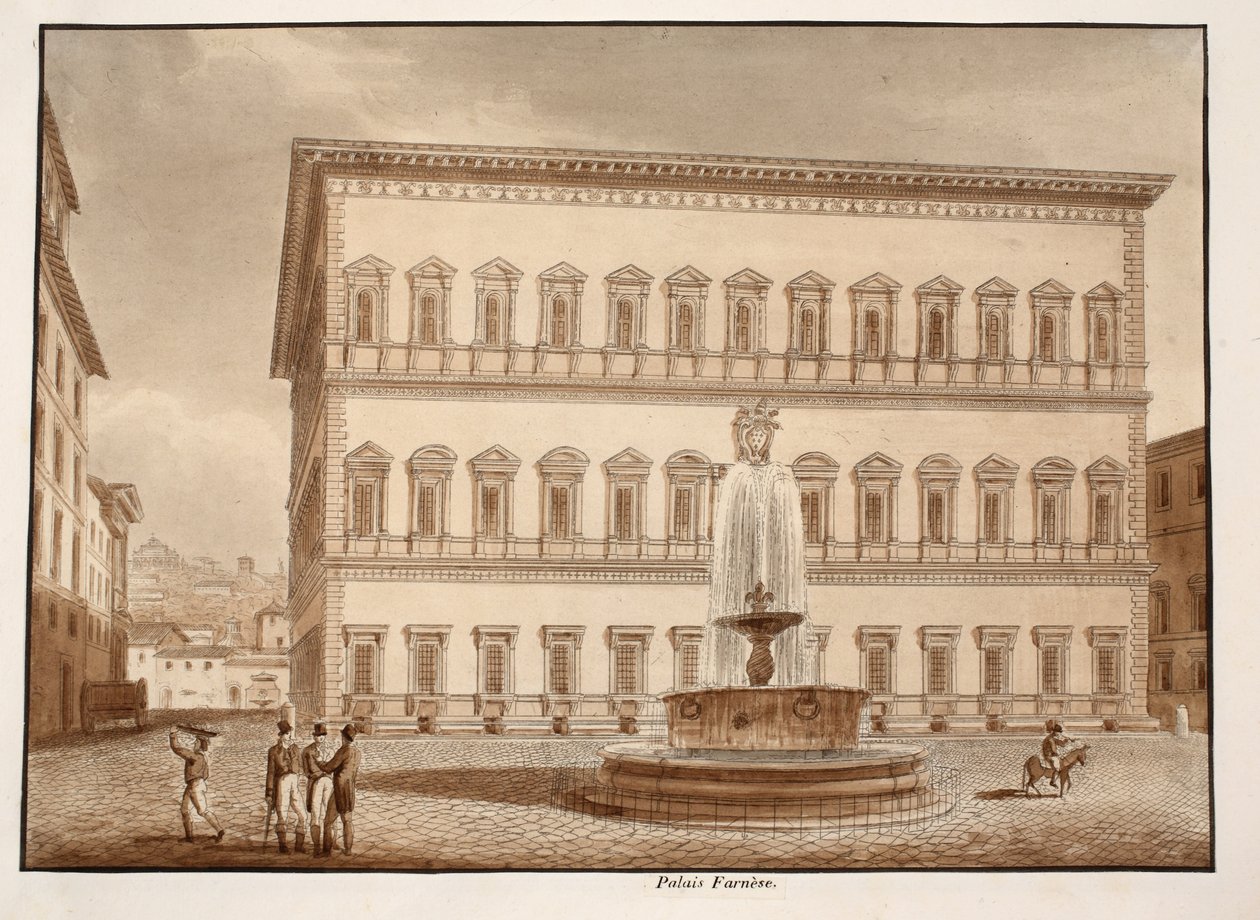 Le Palazzo Farnese, 1833 - Agostino Tofanelli