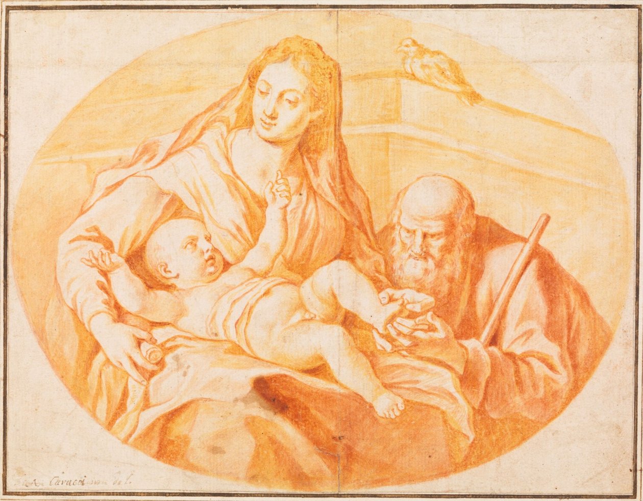 La Sainte Famille - Agostino Carracci