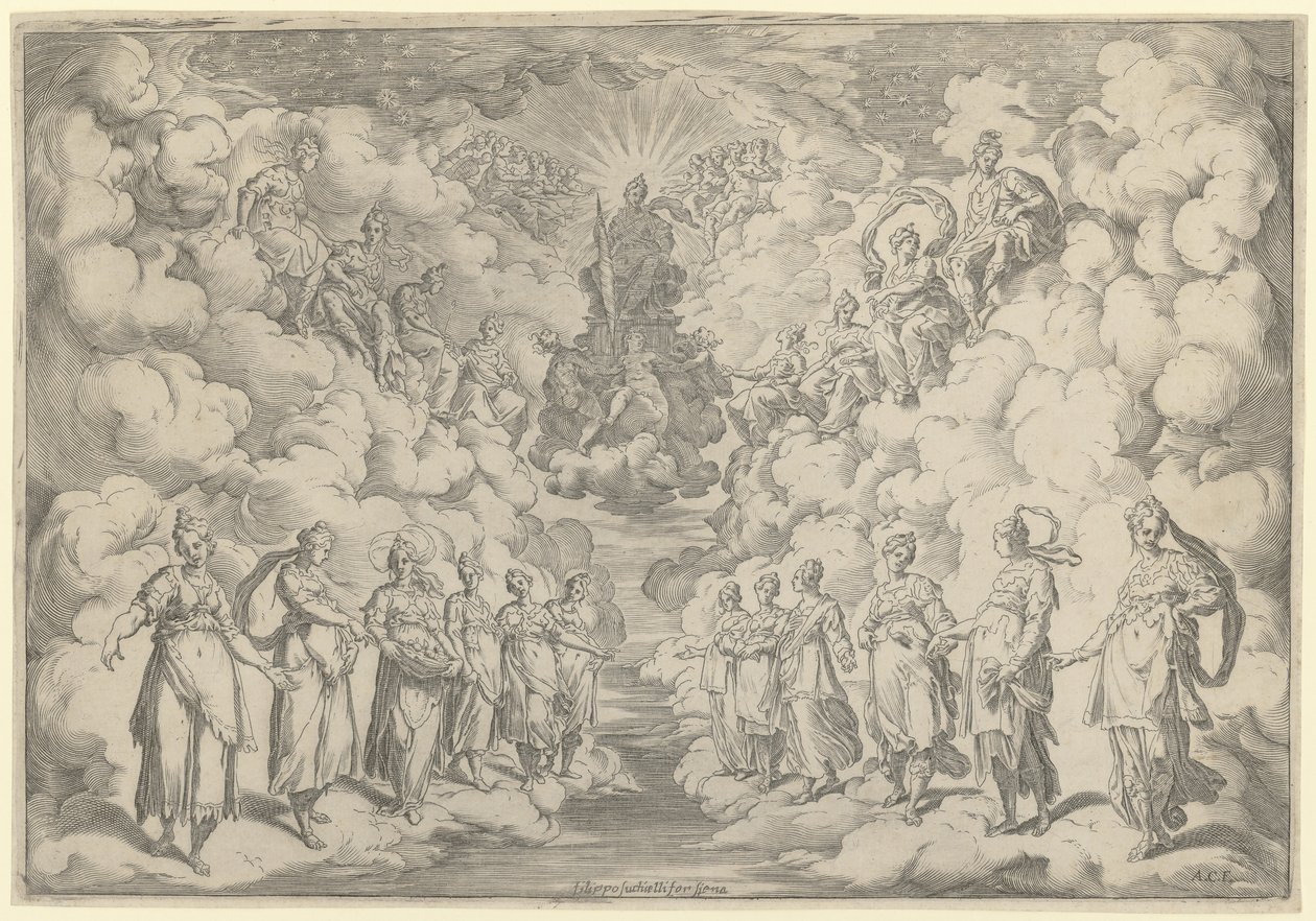 Harmonie des sphères - Agostino Carracci