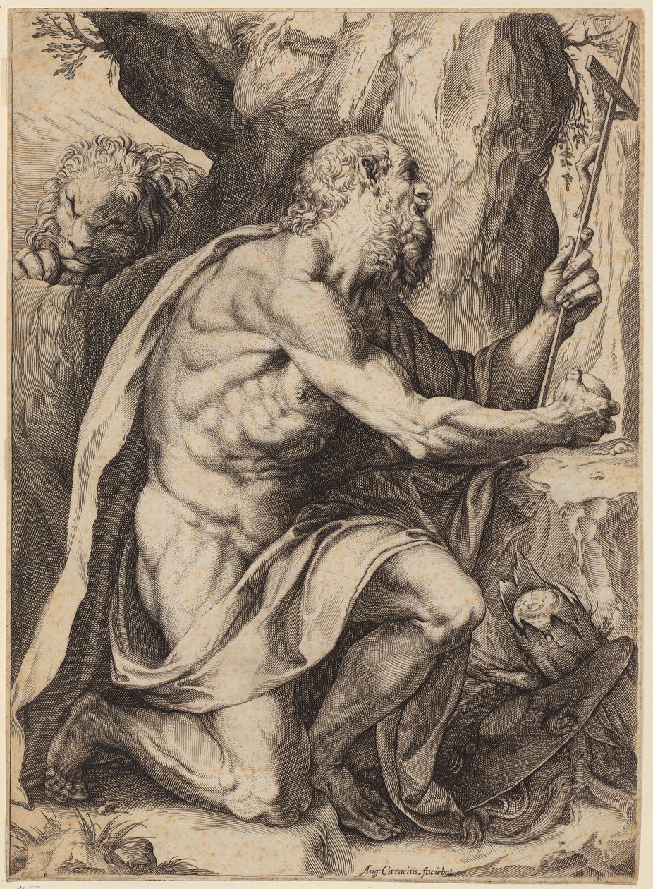 Saint Jérôme - Agostino Carracci