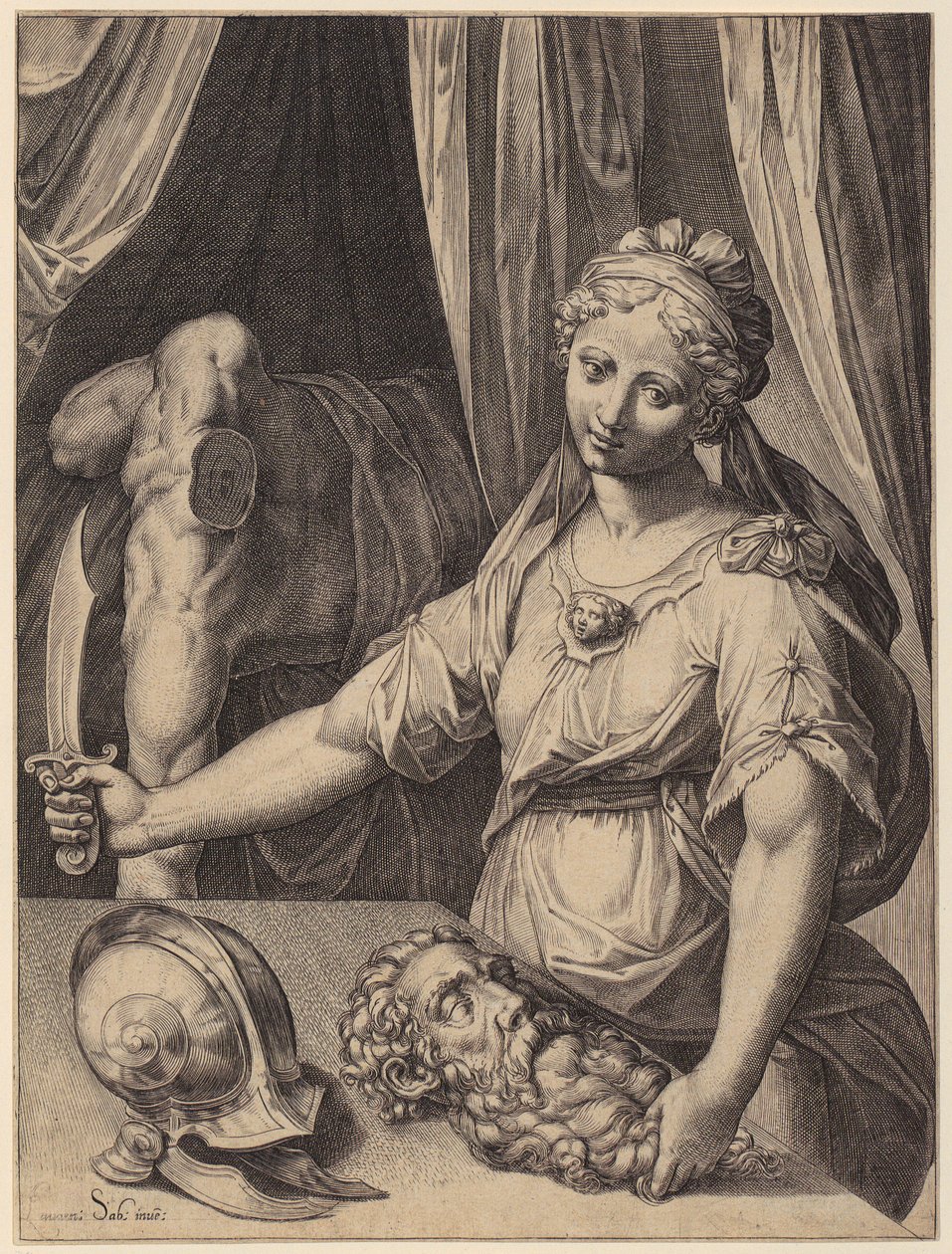 Judith avec la tête d
