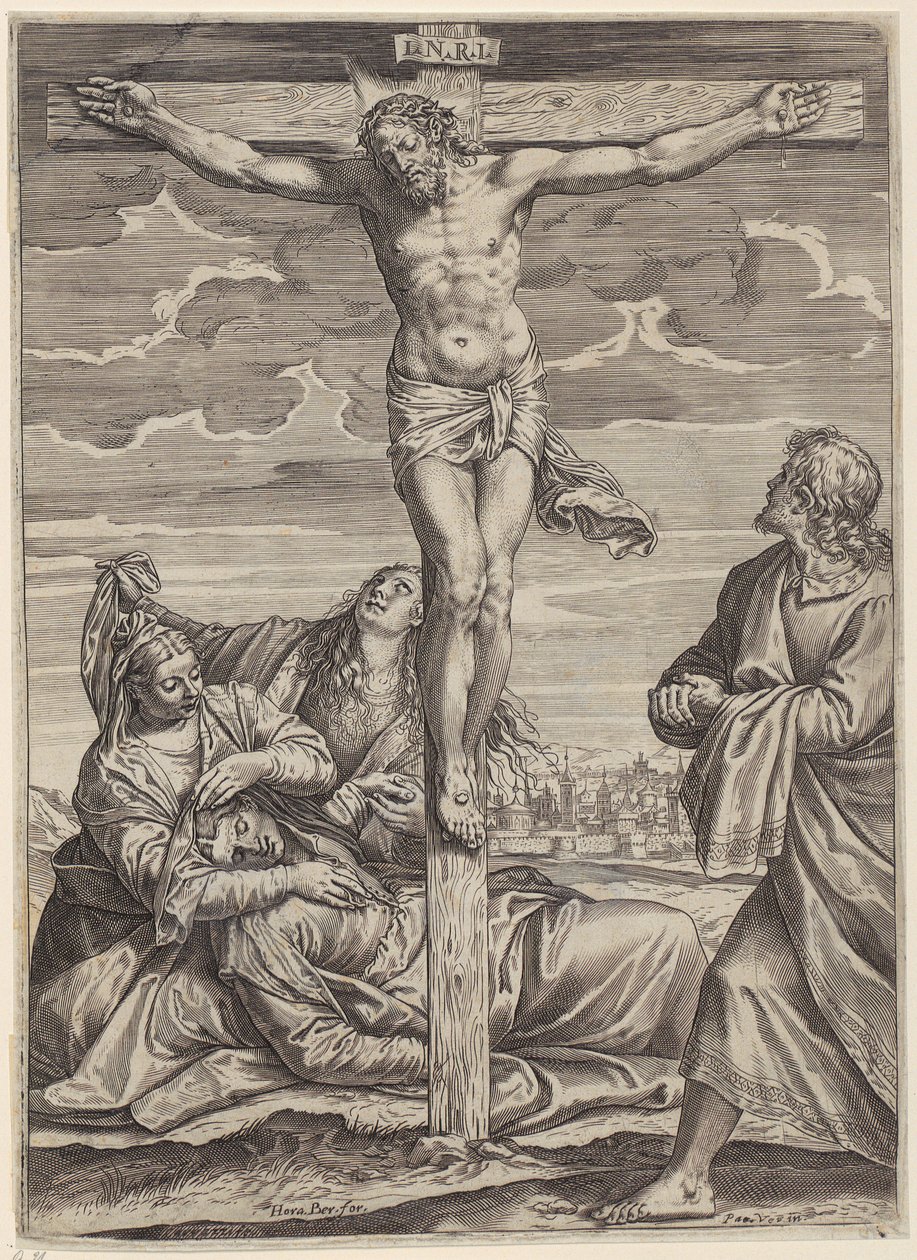 Crucifixion - Agostino Carracci